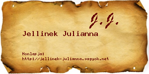 Jellinek Julianna névjegykártya